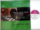 BACH sonatas REINHOLD BARCHET & VEYRON-LACROIX  LP ERATO STE 50079 STEREO