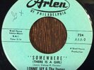 Lonnie Jay and the Jaynes, Somewhere (There Is A Girl) 45, Rare Doo Wop Arlen