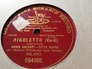 MARIA GALVANI & TITTO RUFFO RIGOLETTO PIANGI FANCIULLA GRAMOPHONE MONARCH 054100