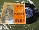 THE CRICKETS FT BUDDY HOLLY FOUR MORE EP 1957 CORAL FEP 2060  EXCELLENT