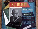 LXT 5113 DECCA MISCHA ELMAN JOSEPH SEIGER GRIEG VIOLIN SONATA NO.1 & NO.3