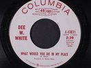 DEE W. WHITE: Don't Keep Me Waiting / What Would You Do In My Place 45 (great P