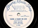 ETHEL WATERS on E+ 1940 Liberty Music Shop L-310 - Taking a Chance on Love