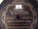 Victor 78 RPM Carlos Molina - Lamento Borincano 24249 E Latin