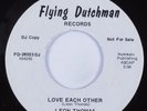 Crossover Soul 45 LEON THOMAS Love Each Other FLYING DUTCHMAN HEAR VG+