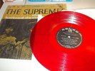 THE SUPREMES RED VINYL RECORD SING HOLLAND/DOZIER JAPAN 1967 DIANA ROSS G-VG LP