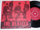 Very rare The Beatles single 45 She Loves You Parlophone R 5055 Sweden VG+/VG+