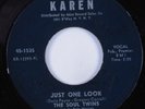 Northern Soul 45 SOUL TWINS Just One Look KAREN HEAR