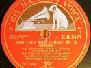 Kell+Buscg SQ. Brahms (Clarinet Quintet op. 115). HMV DB 8471-4 (4). NM(-)