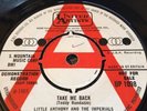 LITTLE ANTHONY AND THE IMPERIALS 'TAKE ME BACK/OUR SONG 60'S RARE NORTHERN SOUL