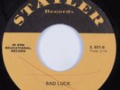 Funk Disco 45 UNKNOWN ARTIST Bad Luck STATLER HEAR