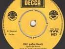 THE BLACK SANTIAGOS Ole / Adan Egbomi AFRO BEAT FUNK decca nigeria OG 45 VG+ 
