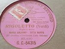 MARIA GALVANY & TITTA RUFFO RIGOLETO VEGLIA O DONNA GRAMOPHONE CONCERT G.C-54315