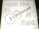 THEM FIVE Sing LP PRIVATE UNKNOWN MN ALL GIRL FEMME FEMALE XIAN FOLK GUITAR