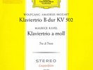 DGG SLPM-138054 Red Stereo Sticker MOZART RAVEL Piano Trios TRIO DI TRIESTE NM