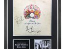 Roger Taylor & Brian May Signed Vinyl Large Framed 20x16 Queen Autograph Display