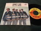 THE BEACH BOYS RARE USA 45 & Picture Sleeve  COUNTY FAIR / TEN LITTLE INDIANS