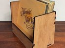 Vinyl Record Crate *Mahogany Laser Cut. by WahWah Man