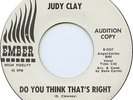 Judy Clay Ember 1085 Do You Think That's Right Northern Soul
