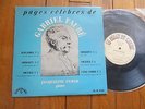 FAURE : Pages Célèbres / Jacqueline EYMAR piano LP 10