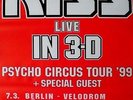 KISS - 1999 - Tourplakat - Psycho Circus - Tourposter - 3D - Rot
