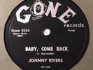 RARE Rockabilly 78 JOHNNY RIVERS Baby, Come Back / Long, Long Walk GONE 5026