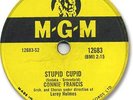 CONNIE FRANCIS 78 RPM Record. Stupid Cupid