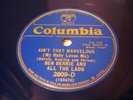 JAZZ BEN BERNIE ORCH Ain't That Marvelous ROYAL BLUE COLUMBIA 2809