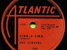 CLOVERS (Ting--A-Ling / Wonder Where My Baby's Gone) R&B/SOUL 78  RPM  RECORD
