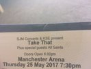 Take That Tickets X 2 Manchester Seated