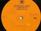 DARRYL WAY'S WOLF SATURATION POINT ORIG 1972 UK CBS TEST PRESSING ACETATE PROG