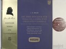N. HARNONCOURT & AHLGRIMM BACH 3 GAMBA SONATAS PHILIPS ED.1 MINIGROOVE A 00327 L