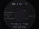 DAVE EDWARDS: Wedding Of Tears / Mary Jane 45 Oldies