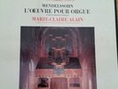 Mendelssohn Marie-claire Alain L'oeuvre pour Orgue Erato Stereo Box Set 3 LPs