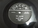 PATSY CLINE DECCA 78 RPM RECORD 30339 TRY AGAIN NEAR MINT