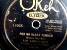 LOS JARDINEROS OKEH 14028 PUERTO RICO 78 RPM RECORD PLAYS V+
