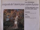 SCHUBERT, INTÉGRALE DE L'OEUVRE POUR VIOLON ET PIANO MICHÈLE AUCLAIR, G. JOY VG+