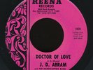 J. D. ABRAM Doctor Of Love / RARE 45 on REENA / NM northern soul  (Hear It )