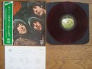 THE BEATLES Rubber Soul JAPAN LP w/ OBI RED WAX Thin Sleeve AP-8156