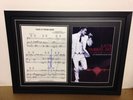 Justin Timberlake Genuine Hand Signed/Autographed Songsheet with Poster and COA