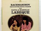KATIA & MARIELLE LABEQUE - RACHMANINOV 2 suites for 2 pianos ERATO LP EX++
