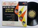 CHIFFONS He's So Fine LP Laurie STEREO Girl Group 1st press  Lc191