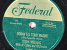 78-BLUES-TEDDY WILLIAMS-GONNA FIX YOUR WAGON/HEADING FOR THE RIVER on FEDERAL-E-
