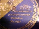 Rare Marconi Velvet Tone Record Coon Wedding In Southern Georgia 1 Side