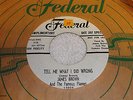 JAMES BROWN & FAMOUS FLAMES Tell Me Did Wrong & Try Me 1958 FEDERAL PROMO EX 45