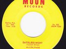Rockabilly Memphis 45 - ALLEN PAGE - Dateless Night / I Wish You Were Wishing