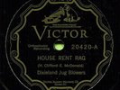 DIXIELAND JUG BLOWERS (House Rent Rag / Don't Give) OLD TIME JAZZ 78 RPM  RECORD