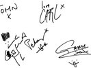 AUTHENTIC RARE THE LIBERTINES SIGNED 12 X 8 SHEET...REAL SIGNATURES ...COA