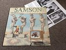 SAMSON - SHOCK TACTICS - 1981 LP WITH INSERT - BRUCE DICKINSON IRON MAIDEN EX