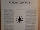 COIL Scatology LP 1984 Current 93 Nurse With Wound Throbbing Gristle NIN Psychic